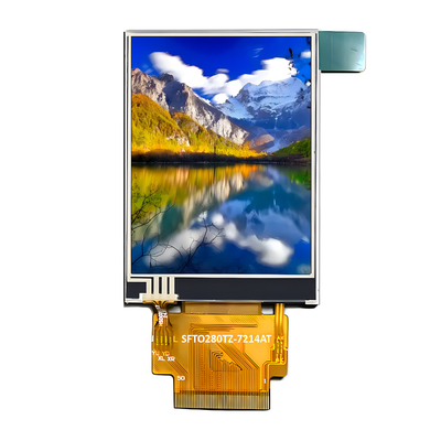 1000 نيت 2.8 بوصة TFT LCD عالية الوضوح 240 X 320 نقطة IPS MCU و RGB واجهة
