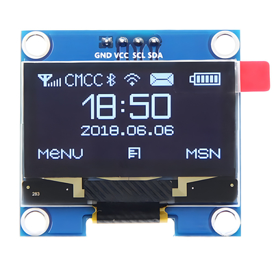 1.3 بوصة 128x64 نقطة مصفوفة OLED 4-Pin IIC واجهة I2C SH1106 سائق IC خيارات الخط الأبيض / الأزرق