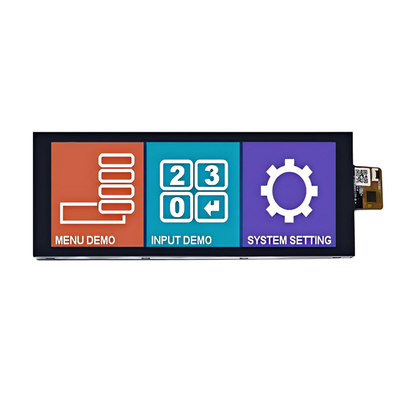 ضوء عالي 800 نيت 6.86 بوصة IPS TFT شاشة LCD 1280 * 480 نقطة واجهة MIPI مع CTP