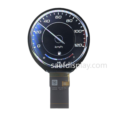 تصميم السيارات 2.8 بوصة Tft شاشة SPI + RGB واجهة 480 * 480 دائرية شاشة LCD
