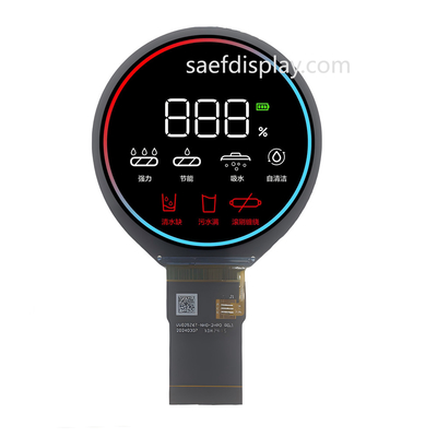 تصميم السيارات 2.8 بوصة Tft شاشة SPI + RGB واجهة 480 * 480 دائرية شاشة LCD