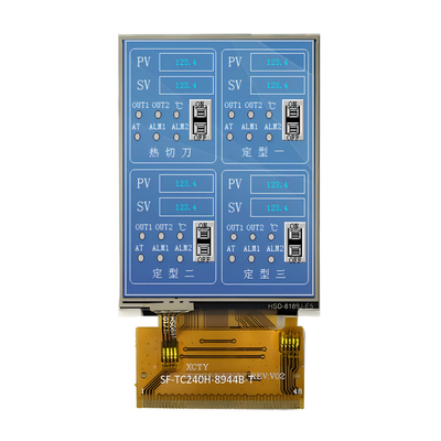 شاشة LCD TFT 2.4 "بوصعة 240x320 QVGA MCU / RGB مع شاشة لمس مقاومة