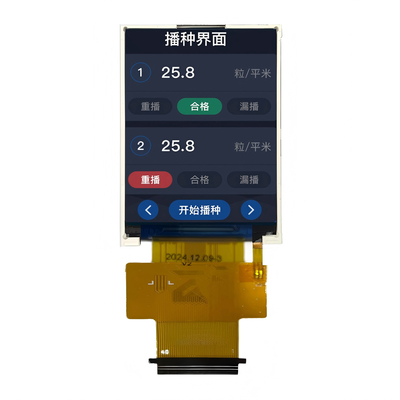 1000nits 2.4 " TFT LCD عالية الوضوح 240x320 Dot Matrix Display واجهة RGB / MCU / SPI