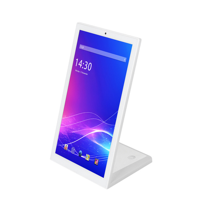جهاز كمبيوتر لوحي بشاشة لمسة 14 بوصة RK3566 على شكل L مع Android 11 ، WiFi ، POE ، و LED Light Bar