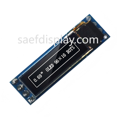 0.69 بوصة وحدة عرض OLED - 96x16 I2C، SSD1306 IC، أبيض، متوافق مع أردوينو أفضل سعر الولايات المتحدة الأمريكية