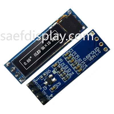 0.69 بوصة وحدة عرض OLED - 96x16 I2C، SSD1306 IC، أبيض، متوافق مع أردوينو أفضل سعر الولايات المتحدة الأمريكية