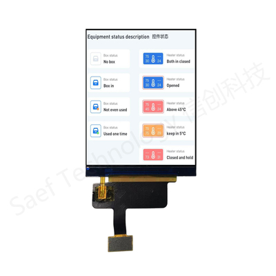ضوء عالي 2.8 بوصة TFT LCD Module 480x640 RGB واجهة شاشة شحن سريع الولايات المتحدة الأمريكية الامتثال REACH RoHS متوافق