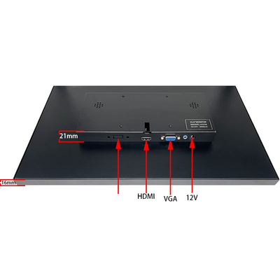 15.6 بوصة شاشة HDMI LCD المحمولة شاشة HD دقة 1920 * 1080 نقطة لمراقبة الأمن التحكم الصناعي