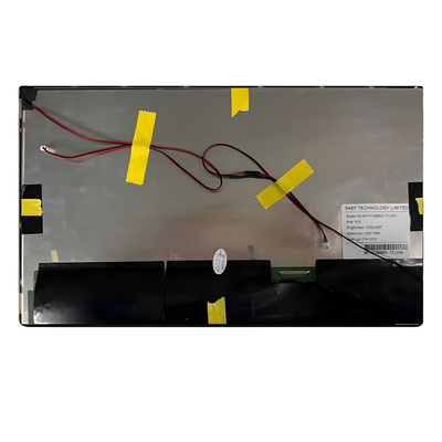 شاشة LCD TFT صناعية مقاس 15.6 بوصة - 1500 شمعة في المتر المربع قابلة للقراءة في ضوء الشمس، FHD، -30 درجة مئوية إلى 85 درجة مئوية، LVDS