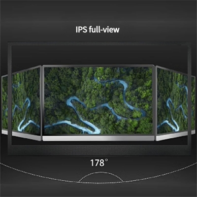 شاشة لمس معدنية بدرجة صناعية مقاس 15.6 بوصة بدقة Full HD 1920x1080 مع لوحة IPS تعمل باللمس بالسعة بـ 10 نقاط