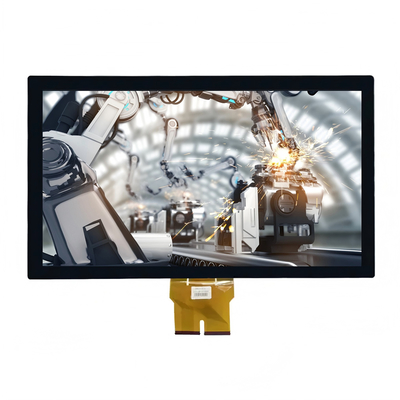 شاشة LCD TFT صناعية مقاس 23.8 بوصة بدقة FHD 1080p واجهة LVDS زاوية رؤية واسعة انعكاس منخفض سطوع 350 شمعة/متر مربع معتمدة من الاتحاد الأوروبي/الولايات المتحدة