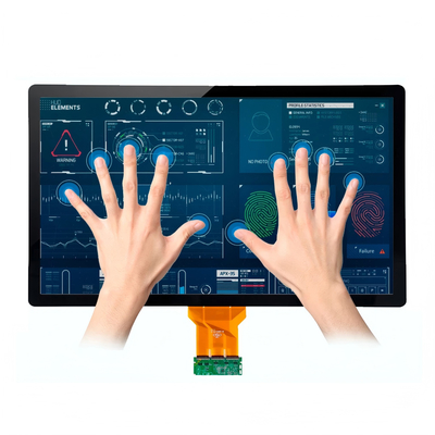 شاشة LCD TFT صناعية مقاس 23.8 بوصة بدقة FHD 1080p واجهة LVDS زاوية رؤية واسعة انعكاس منخفض سطوع 350 شمعة/متر مربع معتمدة من الاتحاد الأوروبي/الولايات المتحدة