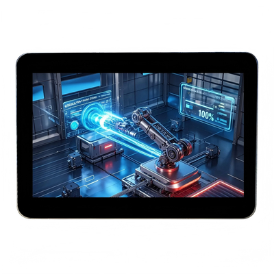 7 "أندرويد صناعية TFT شاشة الكمبيوتر رباعي النواة RK3566 800 نيتس السطوع درجة حرارة واسعة 4G / واي فاي صلابة السطح ≥6H
