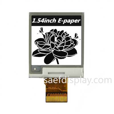 1.54" شاشة حبر إلكتروني 200×200 B/W واجهة SPI طاقة منخفضة للغاية درجة حرارة صناعية