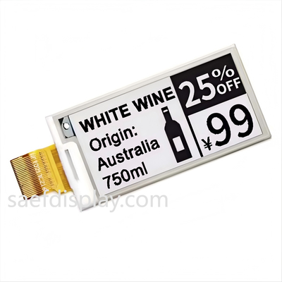 2.13" E Ink Display Module - 122×250 SPI، طاقة منخفضة للغاية، ESL الصناعية الصف الورق الإلكتروني