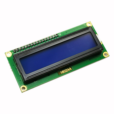 16x2 1602 شخصية شاشة LCD زرقاء 8 بت Mpu متوازي 5V أبجدية رقمية صغيرة
