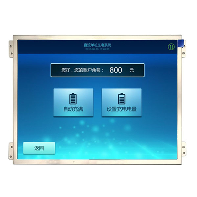 10.4 بوصة IPS LCD TFT 1024x768 مع واجهة LVDS شاشة ملونة 30 دبوس
