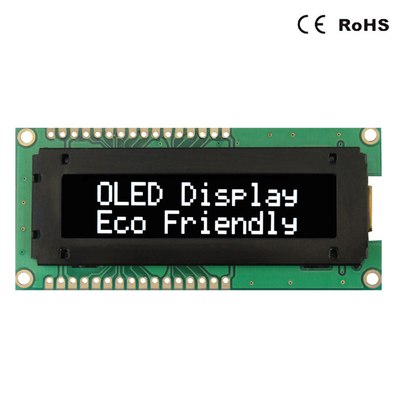 حرف 16x2 OLED وحدة العرض أزرق أخضر أبيض أحمر اللون