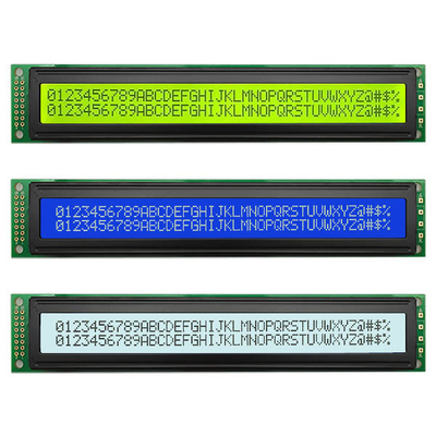 وحدات عرض أحرف LCD مقاس 40 × 2 4002 أحادية اللون COB LCM 16 دبوس 8 بت