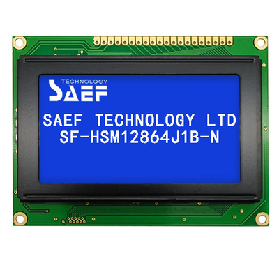 شاشة عرض LCD رسومية أحادية اللون 20 دبوس MPU STN Negative COB 128X64 Matrix LCM