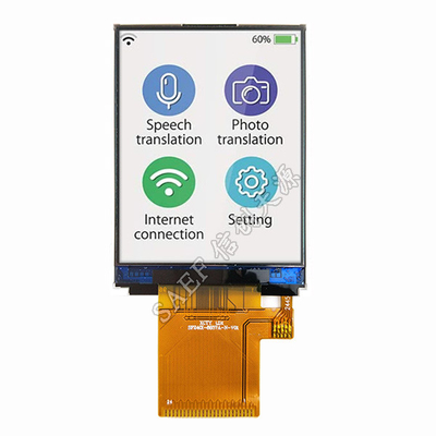 شاشة TFT LCD 2.4 بوصة 240x320 نقطة 2.4 " شاشة TFT MCU واجهة ZIF FPC اتصال