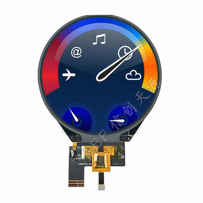 شاشة PCAP TFT 3.4 بوصة شاشة LCD مستديرة ذات 3 خطوط واجهة Mipi 800x800 نقطة مع CTP