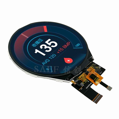 وحدة شاشة TFT LCD مقاس 3.4 بوصة دائرية الشكل 800 × 800 IPS واجهة MIPI بزاوية عرض كاملة مع وحدة عرض CTP TFT LCD