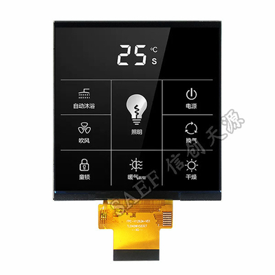 شاشة عرض LCD مربعة الشكل RGB و SPI مقاس 4 بوصات ، شاشة TFT تعمل باللمس بدقة 480X480 نقطة
