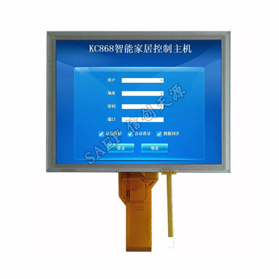 8 "800x600 الصناعية LCD تعمل باللمس واجهة RGB 50 دبوس