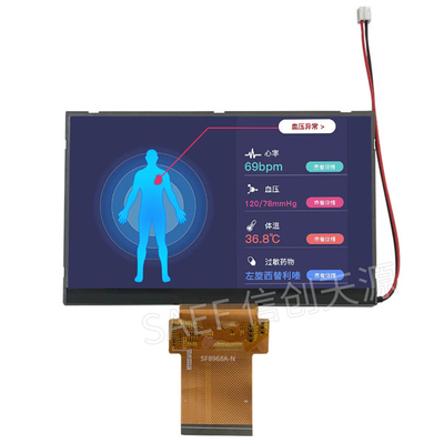 شاشة لمس أفقية FHD LCD TFT 60 Pin 5.7 بوصة واجهة LVDS