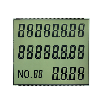 شاشة LCD المكونة من سبعة أجزاء HTN مع موصل دبوس معدني OEM ODM