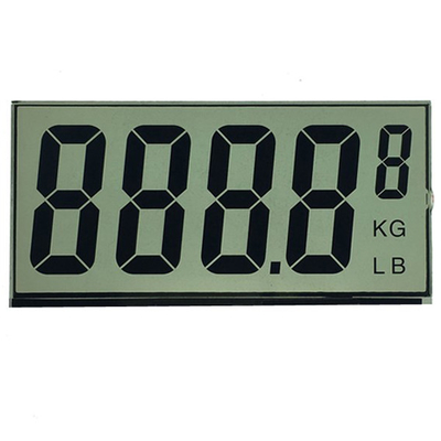 شاشة LCD أبجدية رقمية مكونة من 7 أجزاء ، لوحة TN LCD لشاشة عداد الوزن الأمامية