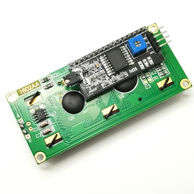 واجهة I2C مقاس 16 × 2 شاشة عرض LCD زرقاء 5 فولت عدد 4 دبابيس