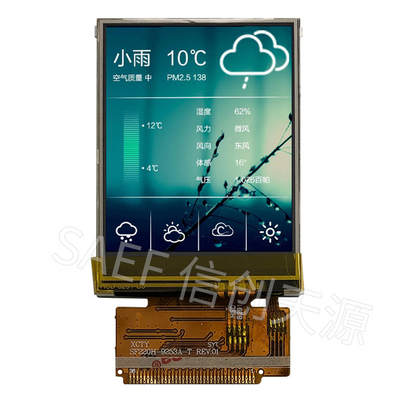 2.2 "عرض لمسة TFT LCD المقاوم ، 2.2 بوصة TFT LCD MCU 8Bits 16Bits واجهة