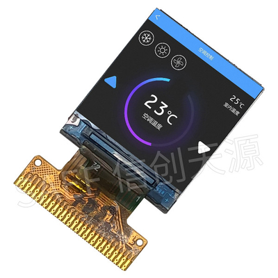 شاشة LCD مربعة مقاس 0.85 بوصة بواجهة 128x128 IPS MCU مع إضاءة خلفية LED بيضاء