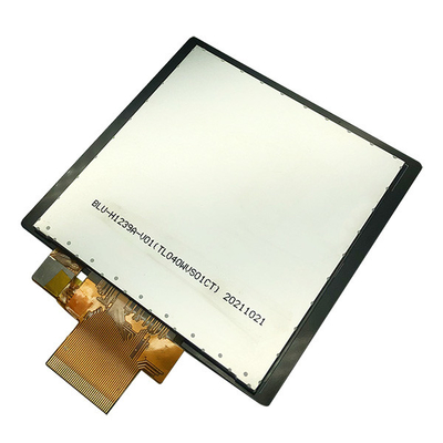 شاشة TFT صناعية مربعة 4 بوصات 480x480 40 دبوسًا لأتمتة المنزل، شاشة LCD مربعة 4 بوصات مع PCAP Touch