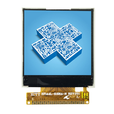 شاشة شاشة LCD صغيرة مربعة، شاشة TFT LCD 1.44 بوصة 128x128 مع واجهة MUC 8bit