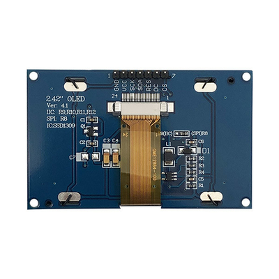 وحدة عرض OLED 128 × 64 نقطة 2.4 "2.42" شهادة ISO9001 ISO14000