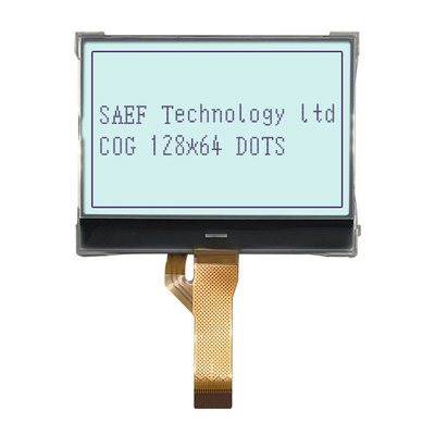 شاشة عرض LCD رسومية أحادية اللون 128 × 64 نقطة COG مع ST7567 IC FSTN إيجابي