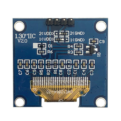 مصفوفة سلبية 1.3 بوصة شاشة I2C OLED 128x64 COG PCB 4 دبابيس
