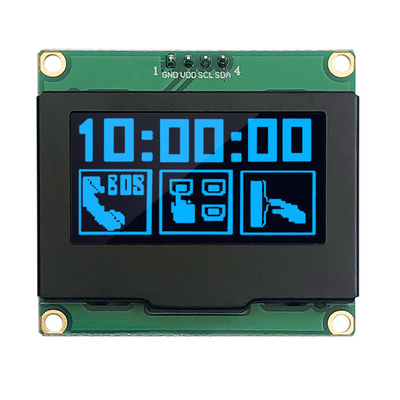 1.54 "128x64 OLED Display Module ، شاشة I2C OLED مع جميع زوايا الرؤية