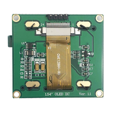 1.54 "128x64 OLED Display Module ، شاشة I2C OLED مع جميع زوايا الرؤية