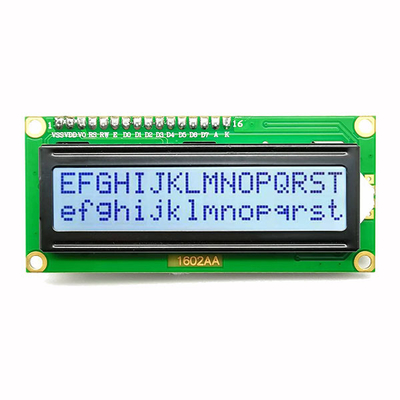 واجهة I2C مقاس 16 × 2 شاشة عرض LCD زرقاء 5 فولت عدد 4 دبابيس