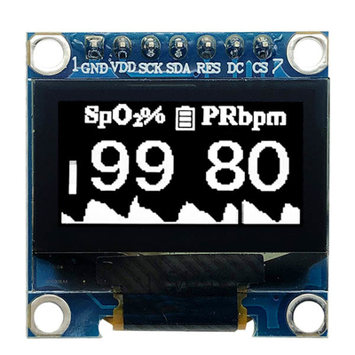شاشة OLED 128x64 - 0.96 بوصة SSD1306 SPI لمشاريع إنترنت الأشياء وأردوينو