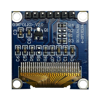 7 دبوس 0.96 بوصة OLED وحدة العرض SPI 3V بيضاء PMOLED مع SSD1306 سائق IC