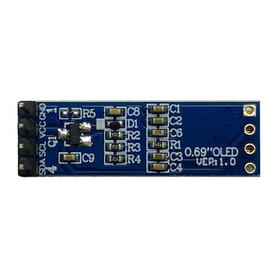 4 دبابيس 96x16 OLED وحدة العرض 0.69 بوصة I2C IIC SSD1306 3V 5V متوافق