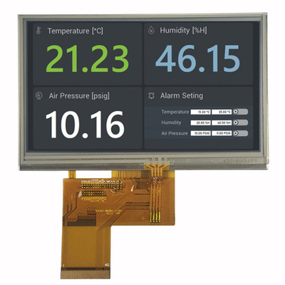 شاشة TFT LCD 4.3 بوصة مع لمسة مقاومة 480x272 ST7282T2 واجهة RGB 40 دبوس