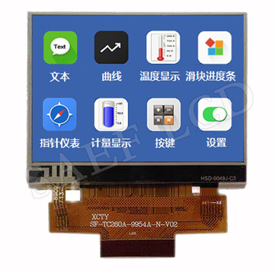 MCU Interface IPS TFT LCD 2.6 بوصة 480x320 وضع أفقي مع RTP