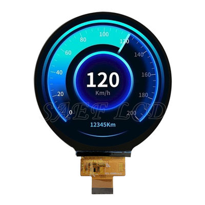 السيارات الصف 4 بوصة بالسعة اللمس جولة TFT شاشة الكريستال السائل واجهة Mipi 720x720 نقطة