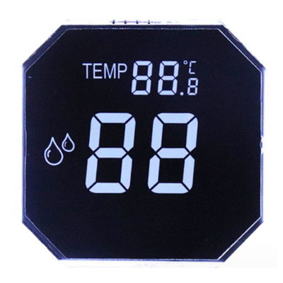 شاشة LCD شاشة قطعة مستديرة ثمانية الأطراف كوب الماء VA سبعة قطاعات شاشة LCD لدرجة الحرارة والرطوبة شاشة LCD